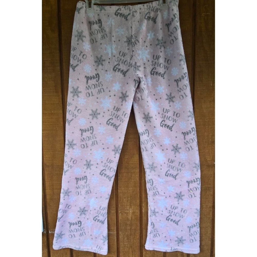 Bobbie Brooks Womens Fleece Pajama Pants Up To Snow Good size Large